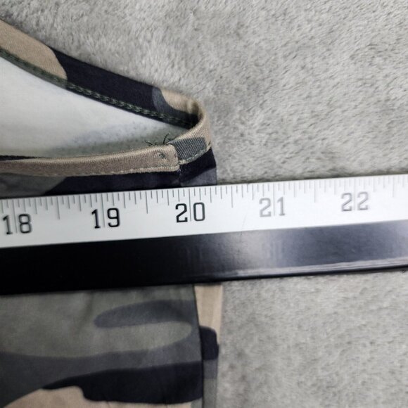 Womans ForeTond  Green Tan Black Camo Tank Top Racer Back Polyester Stretch XL - Picture 6 of 8